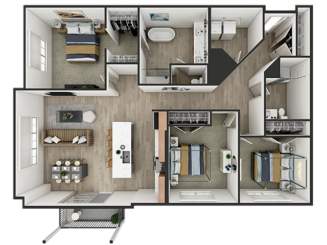 C2 Floor plan layout